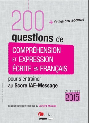 200 questions de comprehension et expression ecrite en francais 2015